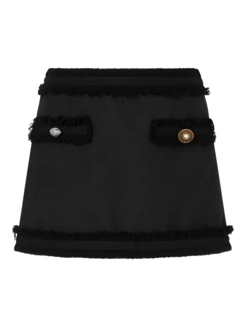 Moschino mini button-detail skirt Black A01130520