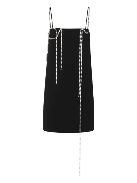 Moschino mini embellished-straps dress Black J04290524