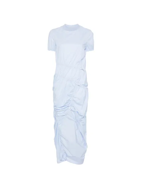 Moschino gathered midi dress Blue A04260531