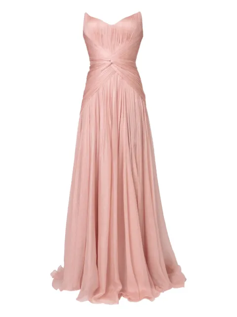 Iris Serban Eleonora strapless maxi dress Pink ELEONORA