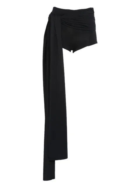 AXEL 113 Tina draped mini shorts Black TINADRAPEDMINISHORTS