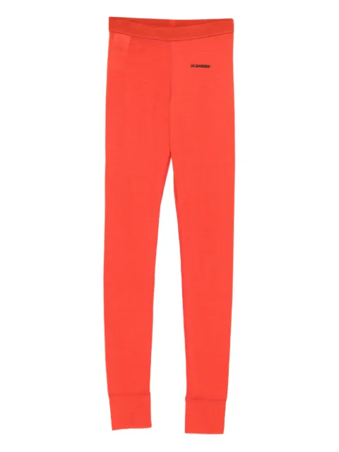 Jil Sander logo-detail elastic-waist trousers Red J40KA0029J70021626