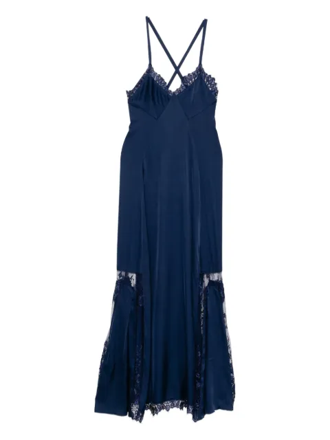 BLAKLACE floral lace dress Blue BLK0057