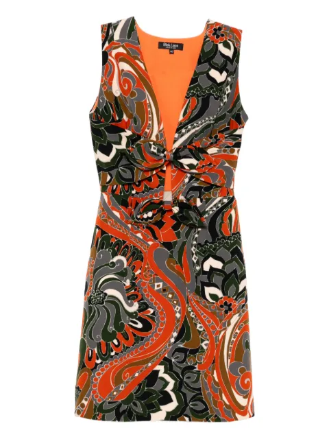 BLAKLACE knot paisley dress Orange BLK0044