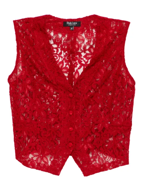 BLAKLACE lace tank top Red BLK0060