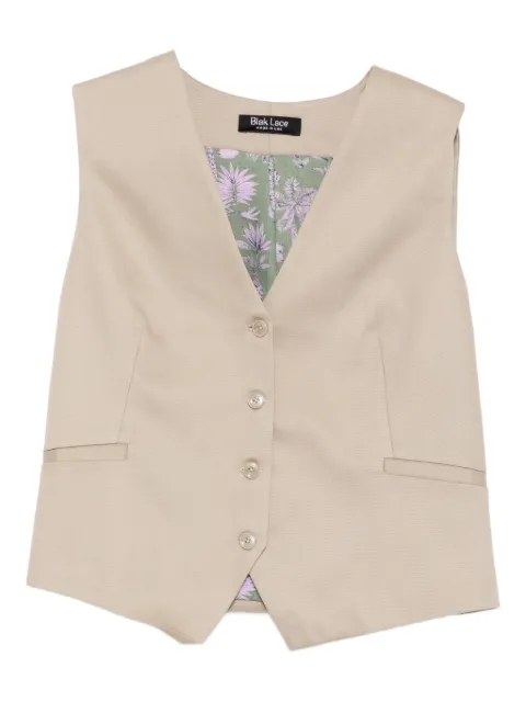 BLAKLACE button-up vest Neutrals BLK0051