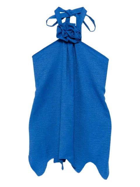 BLAKLACE floral detailing blouse Blue BLK0046