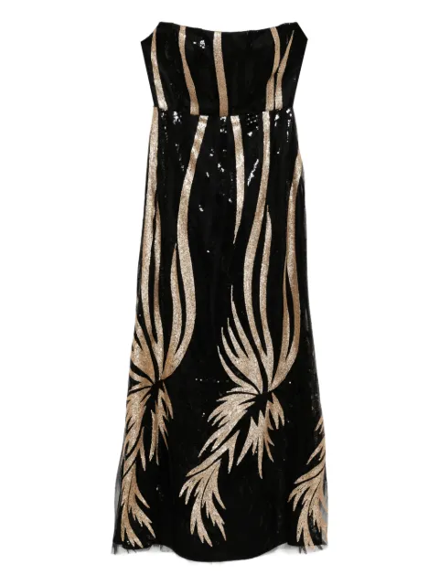 BLAKLACE bead embellishment dress Black BLK0055