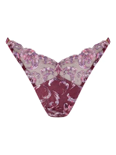 Bordelle Siren floral thong Pink SIRENTHONG