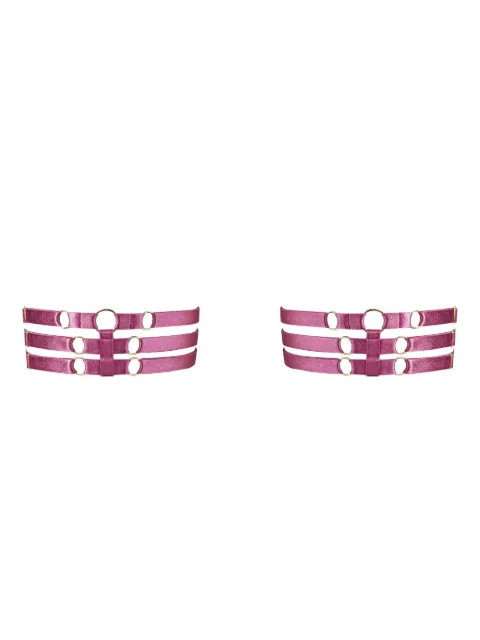 Bordelle Melusina strap-ring garters (set of two) Pink MELUSINASTRAPGARTERS