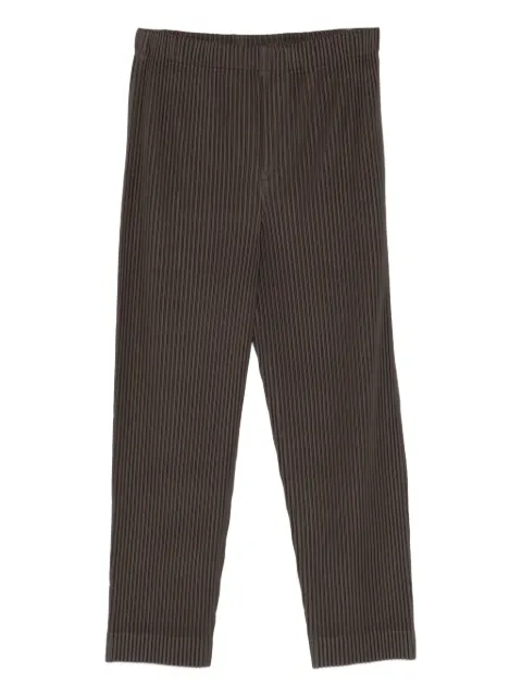 Homme Plissé Issey Miyake pleated trousers Green HP58JF114