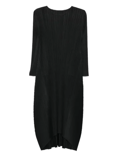 Pleats Please Issey Miyake pleated maxi dress Black PP58JH147