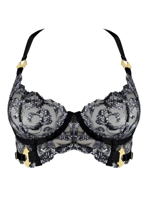 Bordelle Siren lace bra Black SIRENBLACKLONGLINEBODICEBRA