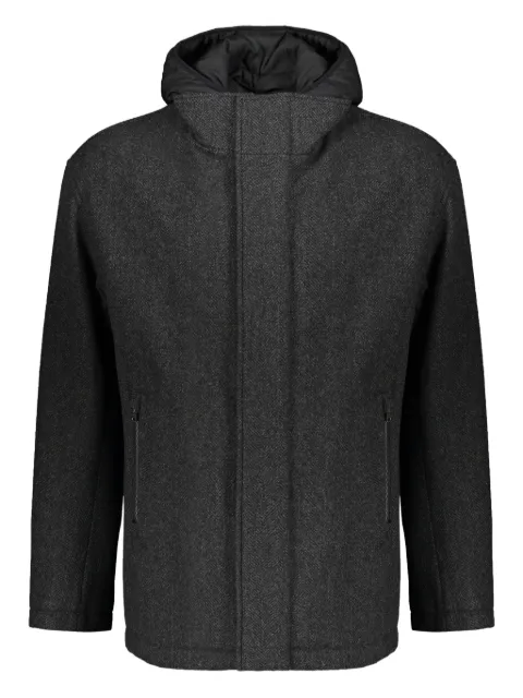 Herno high-collar removable-panel jacket Grey GC000075U33369