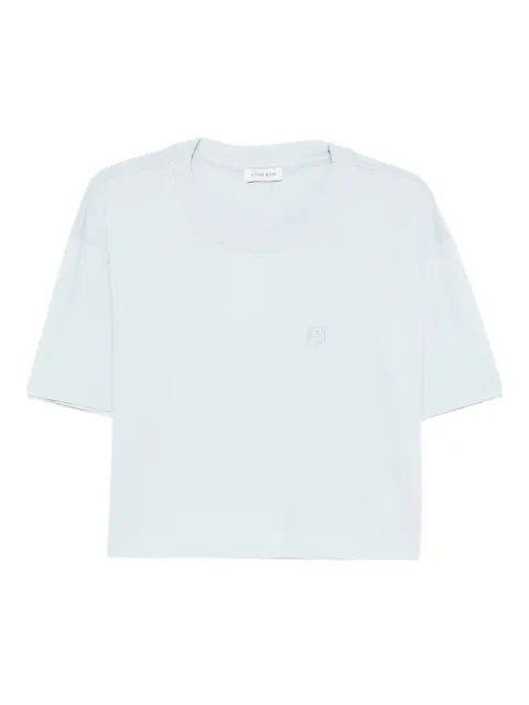 ANINE BING Johnny round-neck T-shirt Blue A0812102