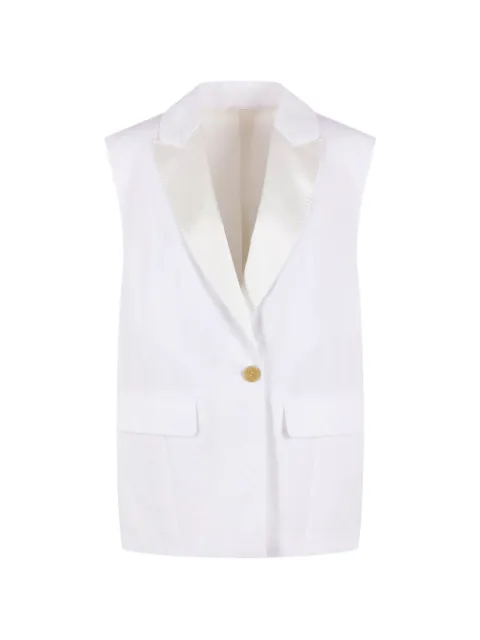 Brunello Cucinelli single-breasted gilet White M0Y027229C159