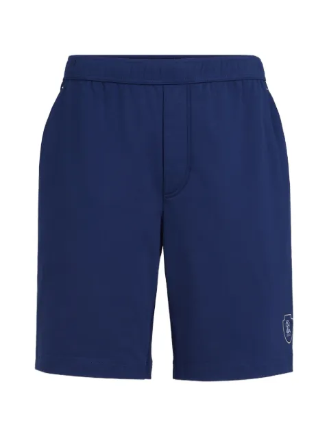 Brunello Cucinelli cotton interlock shorts with logo Blue ML8243390TC7943