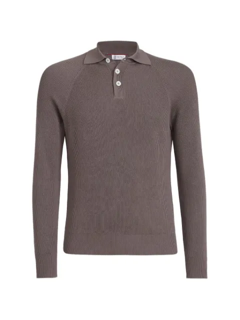 Brunello Cucinelli buttoned polo shirt Brown M29400105CLL90
