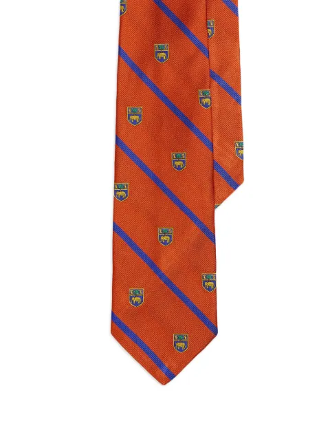Polo Ralph Lauren striped silk club tie Orange 712B13459003