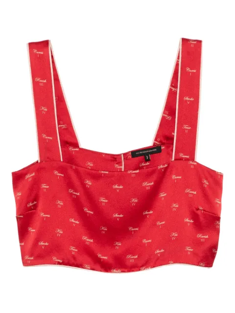 Kiki de Montparnasse kiss-printed pyjama top Red H252TP100