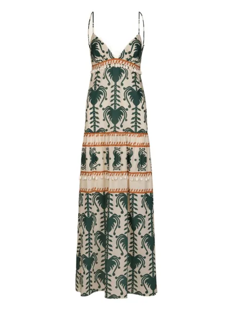 Johanna Ortiz Keeper printed dress Neutrals PT03429