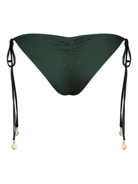 Johanna Ortiz Sagrado gathered bikini bottom Green PT03514