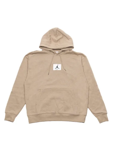 Jordan logo-patch hoodie Neutrals DQ7338201