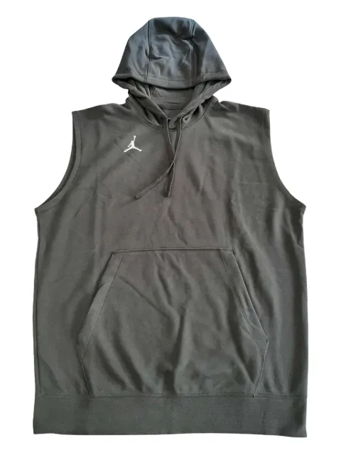 Jordan sleeveless fleece hoodie Grey DQ7946
