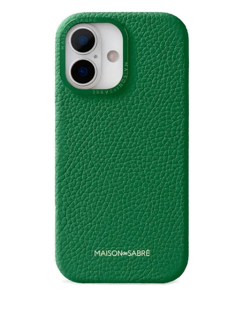 MAISON de SABRÉ leather iPhone 17 case Green 17
