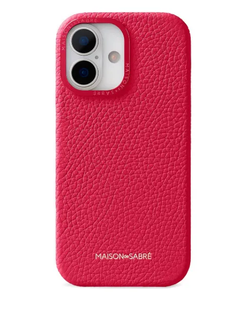 MAISON de SABRÉ leather iPhone 17 case Pink 17