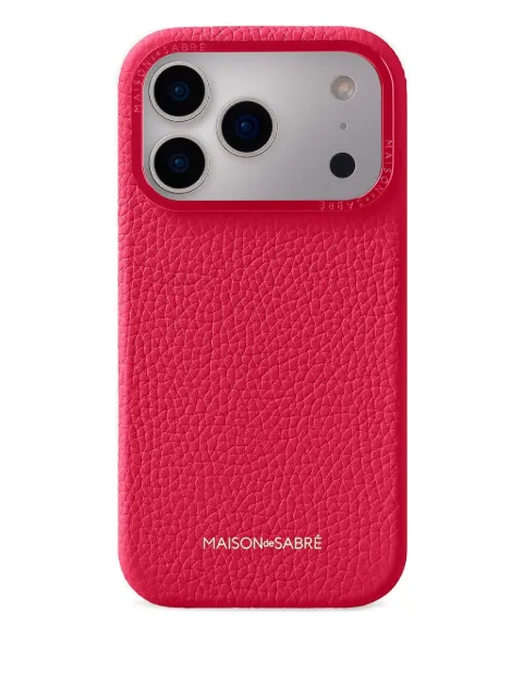 MAISON de SABRÉ leather iPhone 17 Pro case Pink 17PRO