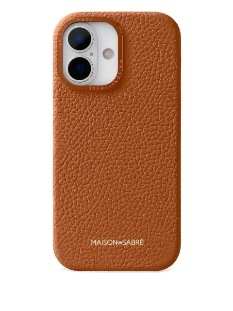 MAISON de SABRÉ leather iPhone 17 case Brown 17