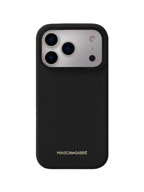 MAISON de SABRÉ leather iPhone 17 Pro Max case Black 17PM
