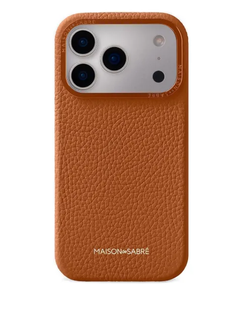 MAISON de SABRÉ leather iPhone 17 Pro Max case Brown 17PM