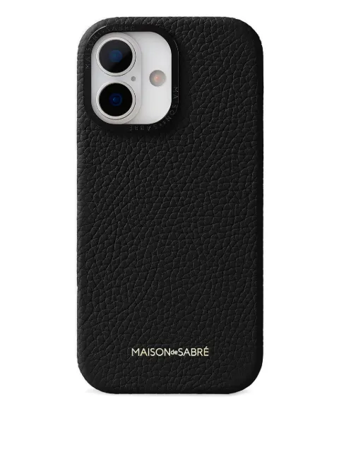 MAISON de SABRÉ leather iPhone 17 case Black 17