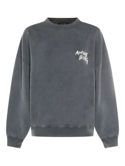 ANINE BING lettering-print sweatshirt Grey A0812055WBL1