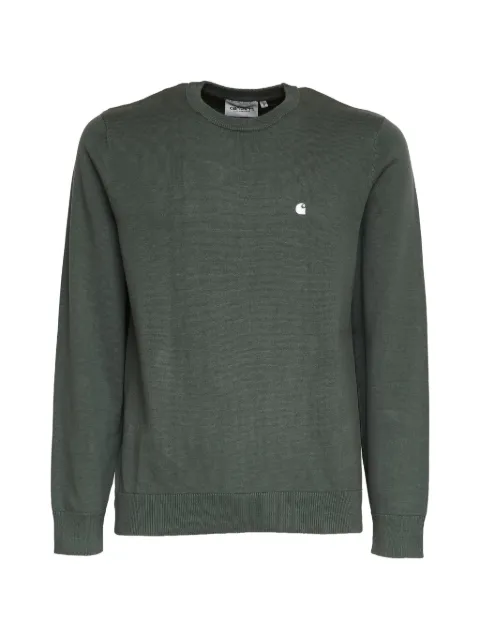 Carhartt WIP Madison logo-embroidered sweater Green I030033
