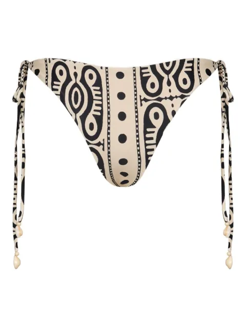 Johanna Ortiz Sagrado printed bikini bottom Neutrals PT03496