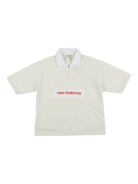 New Balance zip polo shirt Neutrals MT51540SST