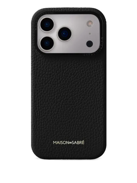 MAISON de SABRÉ leather iPhone 17 Pro case Black 17PRO