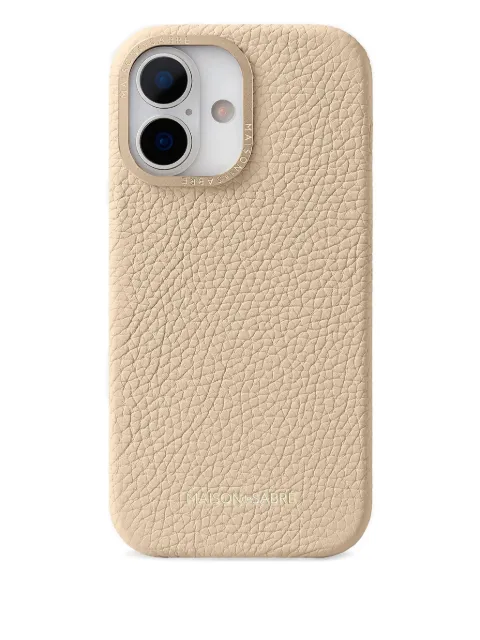 MAISON de SABRÉ leather iPhone 17 case Neutrals 17