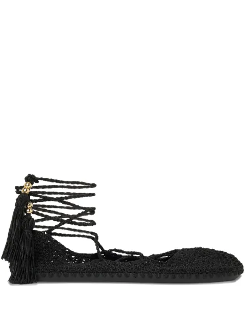 Alanui Sound Of The Sea ballet flats Black LWIR002R26KNI0011010