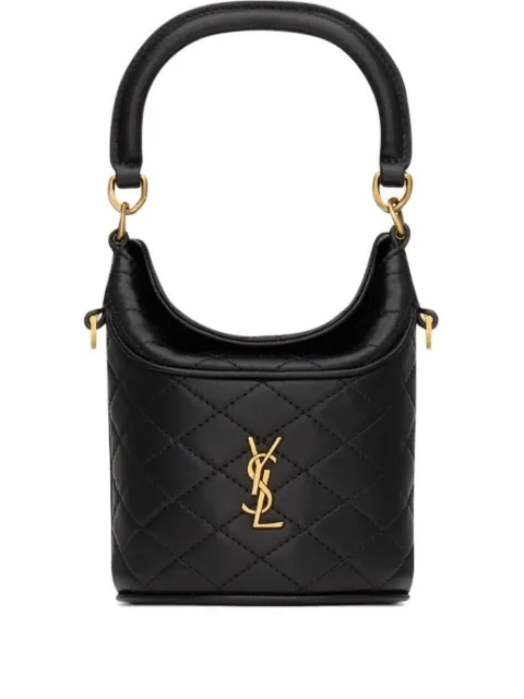 Saint Laurent Gaby quilted mini bag Black 8433621EL07