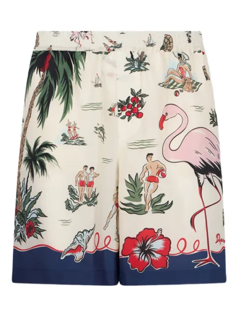 DSQUARED2 Aloha Souvenir boxers shorts Neutrals S71MU0888D35476