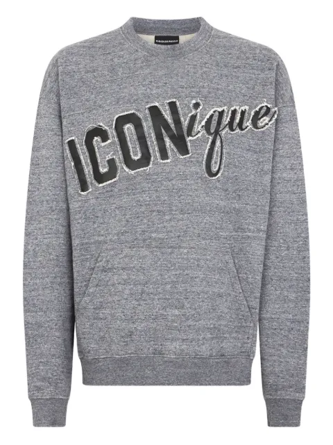 DSQUARED2 ICONique relax fit crewneck Grey S78GU0089S25463