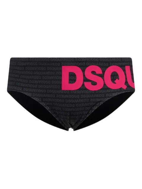DSQUARED2 Dsquared2 logo swim briefs Black D7B2E6590ISA01