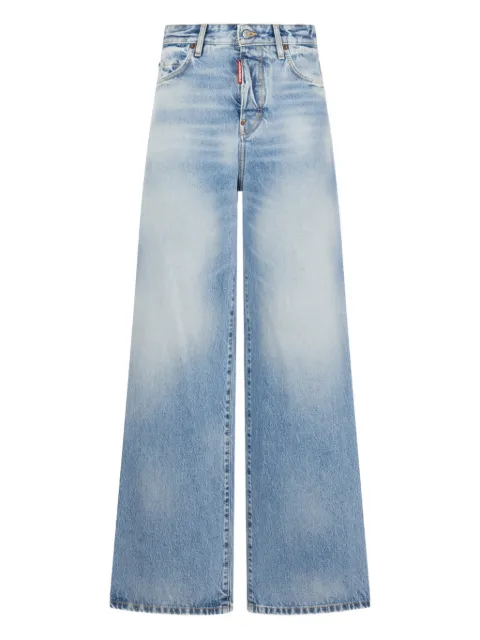 DSQUARED2 light diagonale wash baggy jeans Blue S75LB1140S30839