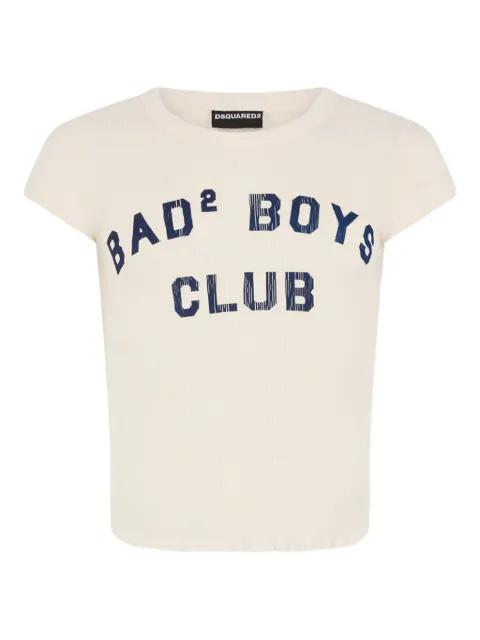 DSQUARED2 retro fade cupsleeve fit T-shirt Neutrals S74GD1532D20105