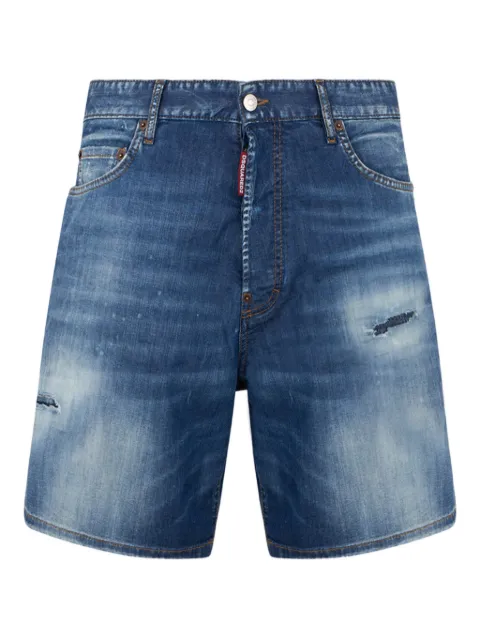 DSQUARED2 logo-patch denim shorts Blue S71MU0885S30341