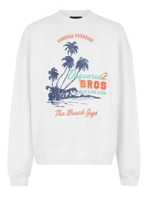 DSQUARED2 summer relax fit crewneck White S74GU0948D25028